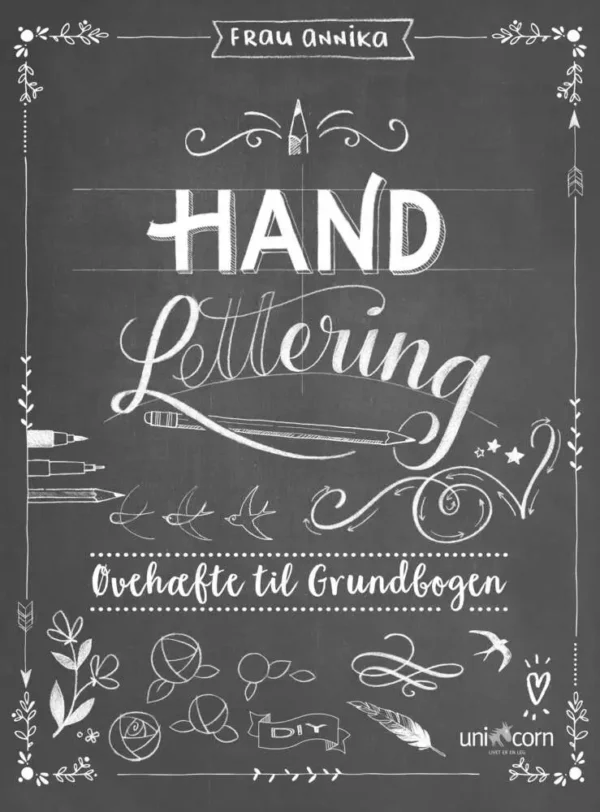 Hand Lettering Øvehæftet til Grundbogen