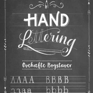 Hand Lettering Øvehæfte Bogstaver