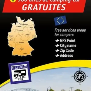 Germany - Allemagne: Autocamper map - Aires camping-cars