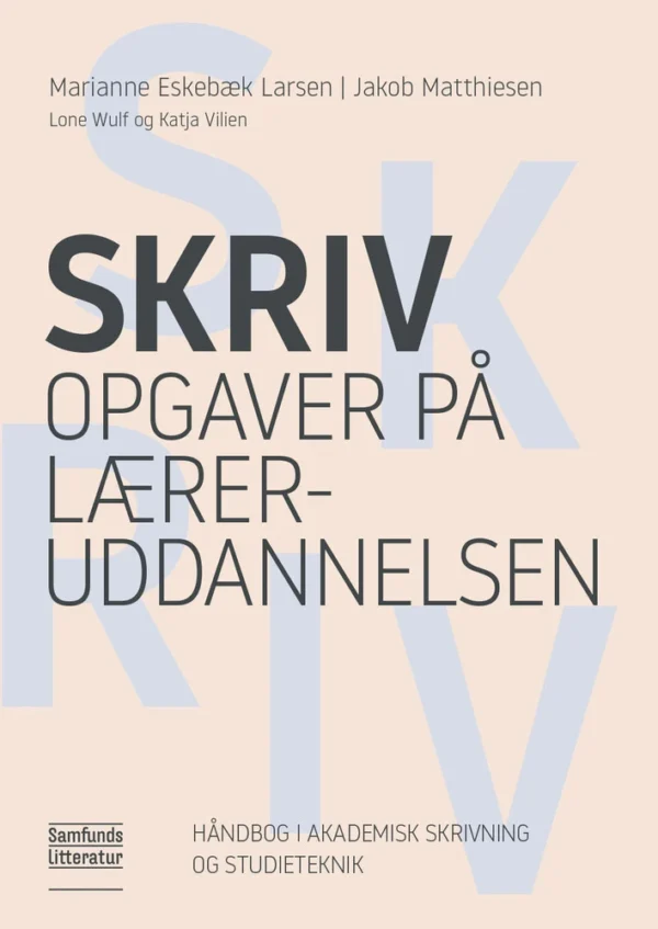 Skriv opgaver på læreruddannelsen