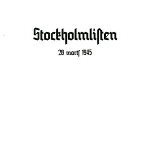 Stockholmlisten
