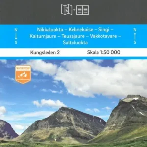 Kebnekaise-Saltolokta : Kungsleden karta & guide