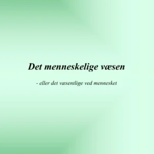 Det menneskelige væsen
