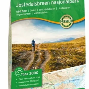 Jostedalsbreen nasjonalpark 1:50 000