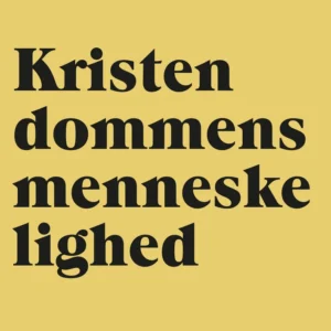 Kristendommens menneskelighed
