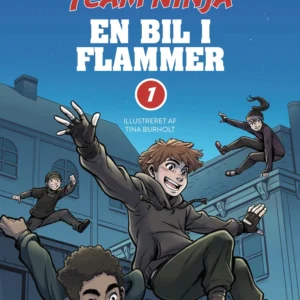 En bil i flammer