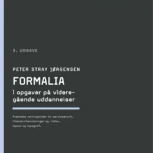 Formalia i opgaver på videregående uddannelser