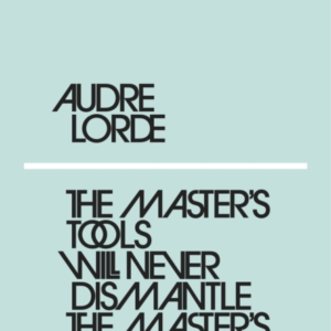 The Master'S Tools Will Never Dismantle The Master'S House