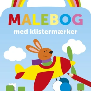 Malebog med klistermærker: Flyver