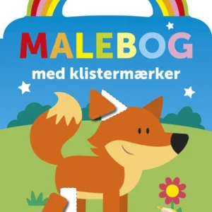 Malebog med klistermærker: Ræv