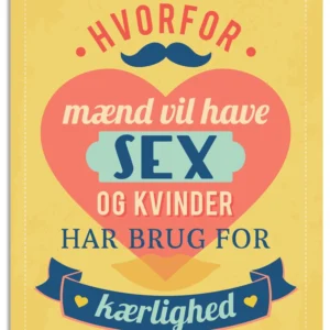 Hvorfor mænd vil have sex og kvinder har brug for kærlighed