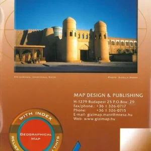 Central Asia, Gizi Geographical Map 1:1,75 mill.