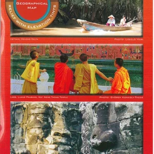 Vietnam, Laos & Cambodia Map for Businessmen & Tourists