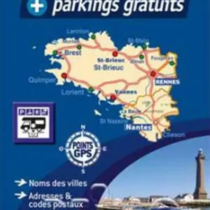 Brittany - Bretagne: Autocamper map - Aires camping-cars