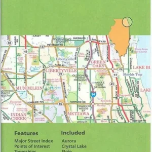 Chicago & Vicinity, Rand McNally Regional Map
