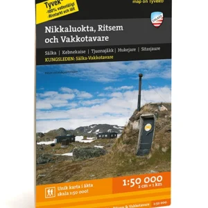 Kungsleden : Nikkaluokta, Ritsem och Vakkotavare 1:50.000