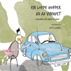 En loppe hopper ud ad vinduet