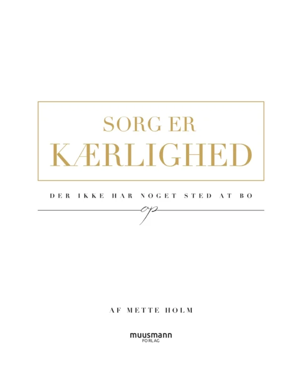 Sorg er kærlighed