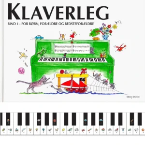 Klaverleg bind 1 - for børn, forældre og bedsteforældre (grøn)