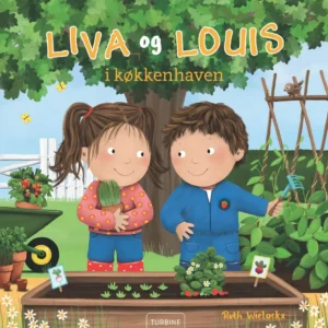 Liva og Louis i køkkenhaven