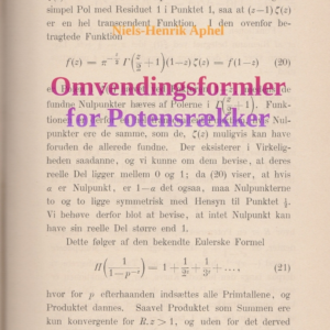 Omvendingsformler for Potensrækker