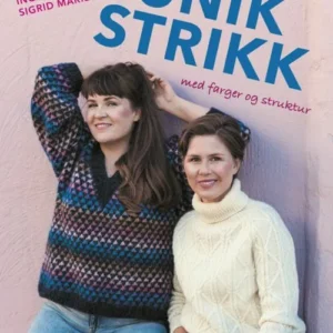 Unik strikk med farger og struktur