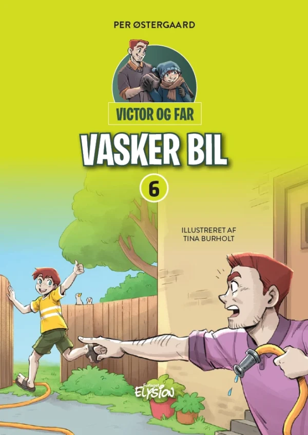 Victor og far vasker bil