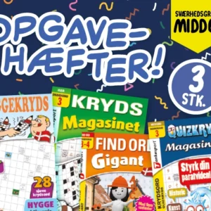 Krydsord, Sudoku og Find Ord Samleposer Sværhedsgrad: MELLEM/A