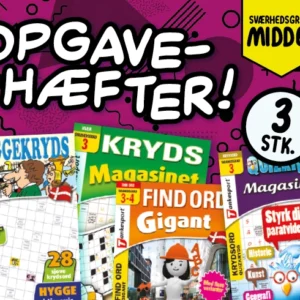 Krydsord, Sudoku og Find Ord Samleposer Sværhedsgrad: MELLEM/B