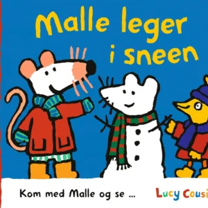 Malle leger i sneen