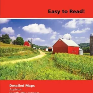 Wisconsin State Map, Rand McNally Easy to Read