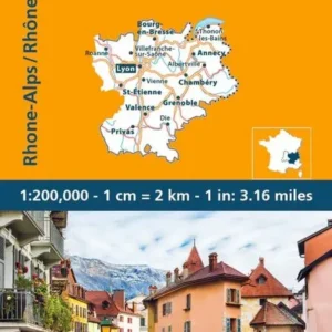 Michelin France blad 523: Rhone-Alpes / Rhone-Alps