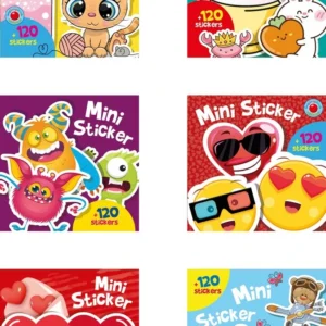 Snip Snap Snude: Mini stickers 1-6 (æske med 48 stk. ass. - pris pr. stk. ca. kr. 14,95