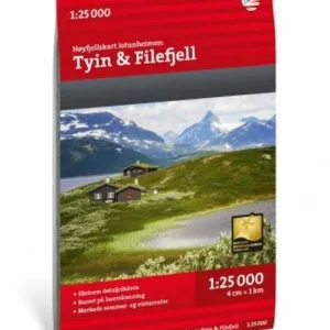 Jotunheimen : Tyin & Filefjell 1:25.000