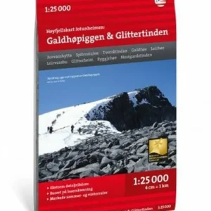 Jotunheimen : Galdhøpiggen & Glittertinden 1:25 000