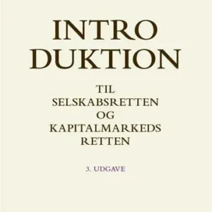 Introduktion til selskabsretten og kapitalmarkedsretten