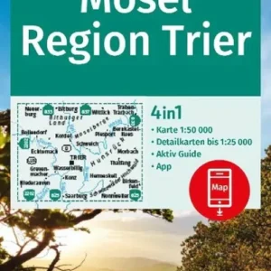 Kompass Wander- und Radkarte 834: Mosel Region Trier