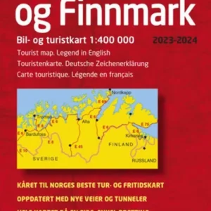 Nord-Troms og Finnmark 2023-2024 : bil- og turistkart = tourist map = Touristenkarte = carte touristique