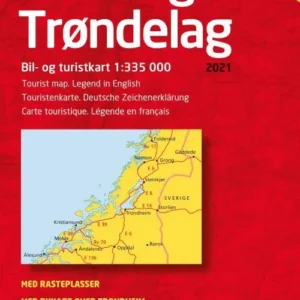 Møre og Trøndelag 2021 : bil- og turistkart = tourist map = Touristenkarte = carte touristique