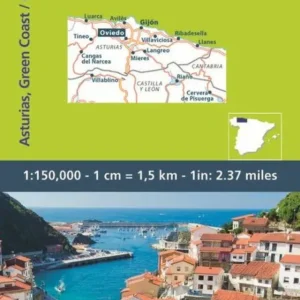 Michelin Spain Zoom Blad 142: Asturias, Costa Verde
