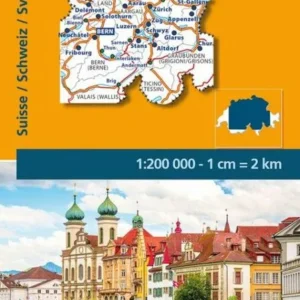 Michelin Schweiz Blad 551: Switzerland North: Basel, Zürich, Luzern