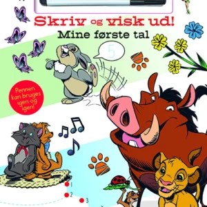 Disney - Skriv og visk ud - Mine første tal