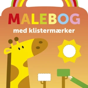 Malebog med klistermærker: Giraf