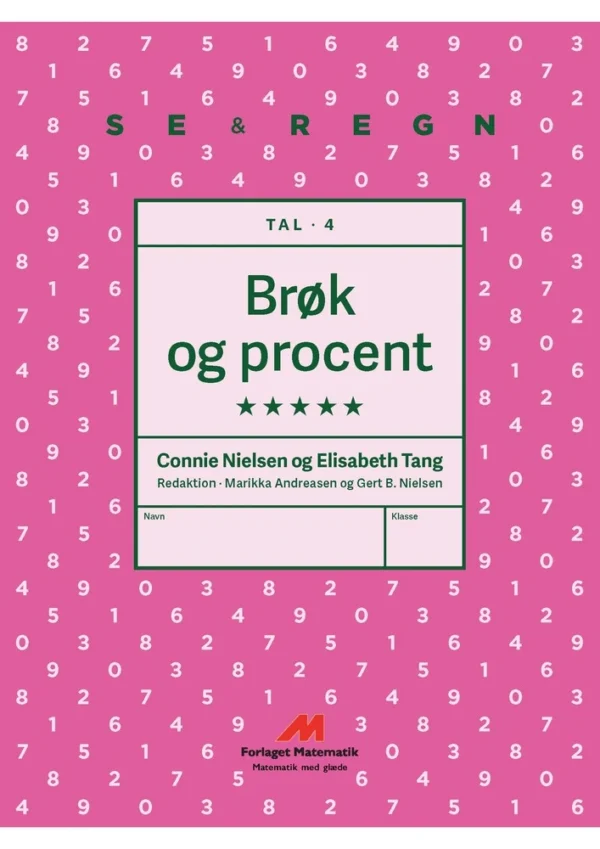 TAL 4  - sælges i sæt af 5 stk.