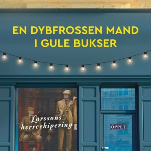 En dybfrossen mand i gule bukser