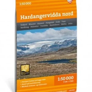 Hardangervidda nord 1:50 000