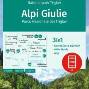 Julische Alpen - Nationalpark Triglav - Alpi Giulie, Kompass Walking Maps 064