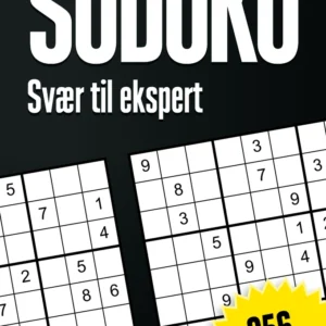 Sudoku - Svær til ekspert, 256 opgaver