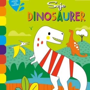 Mal og leg: Seje dinosaurer - med farver og pensel