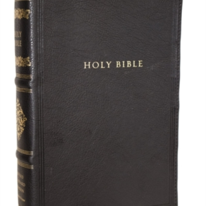 Rsv Personal Size Bible With Cross References, Black Leather